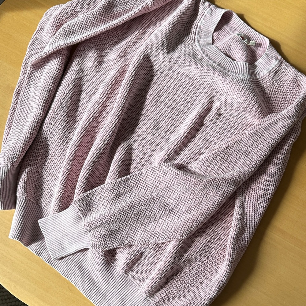 Faherty Pink Crewneck Sweater